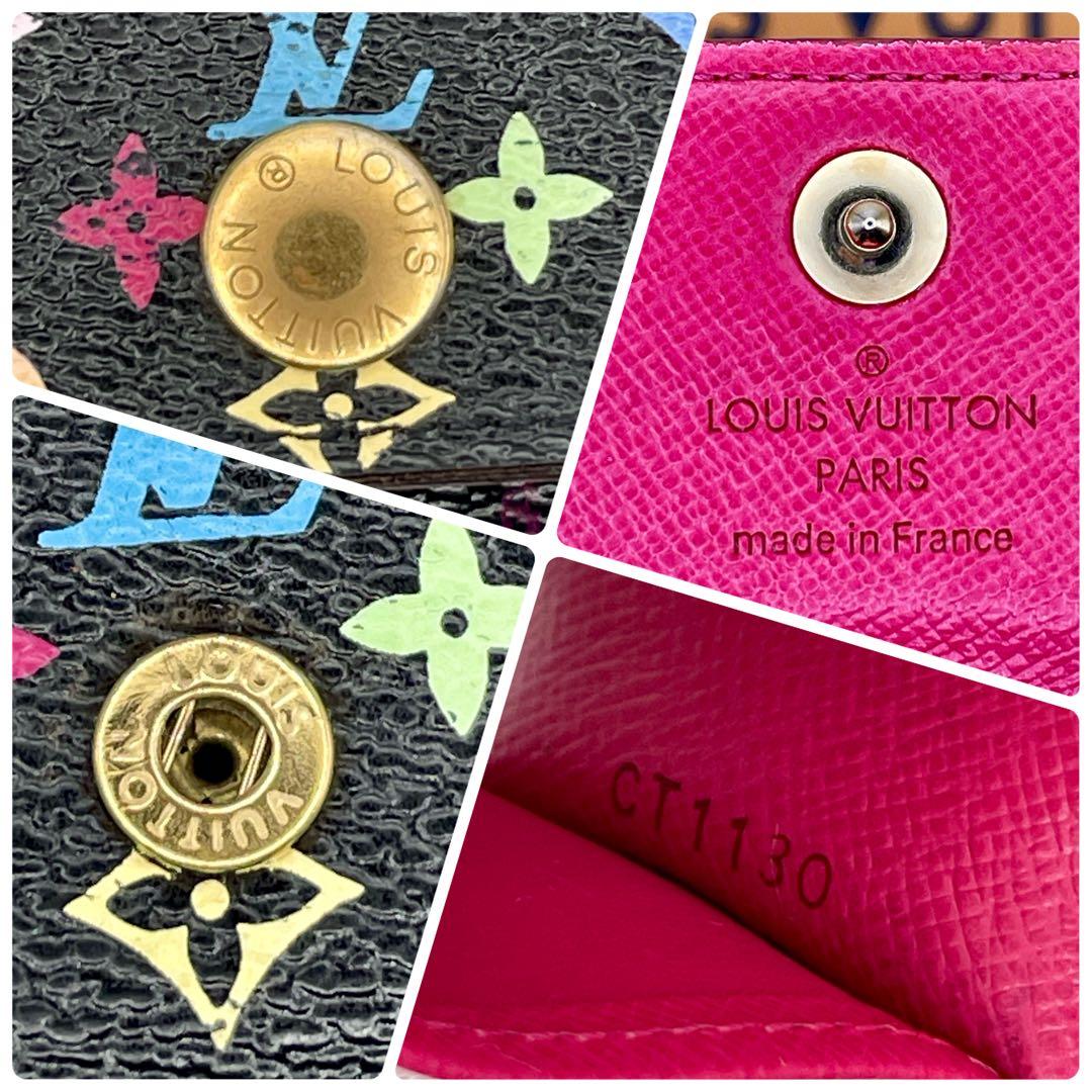 ルイヴィトン マルチカラー ミュルティクレ4 キーケース 4連 ブラック