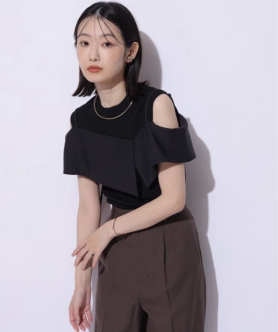 Mystrada ビックカラードッキングニット