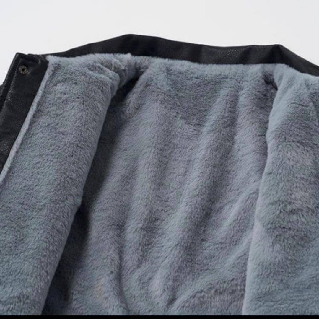 XLサイズ ROLLER FAKE LEATHER COACH JACKET