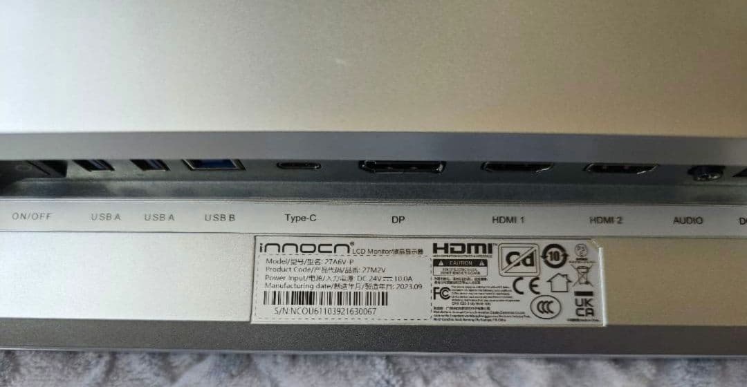 (本日まで値下げ出品) INNOCN 27M2V 4K 160hz