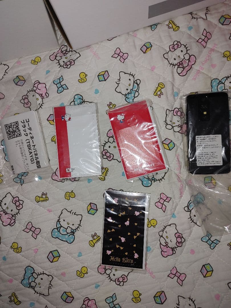 あ*ね様 激レア！キティ　ソフトバンク携帯ガラゲー815T新品未使用ブラック