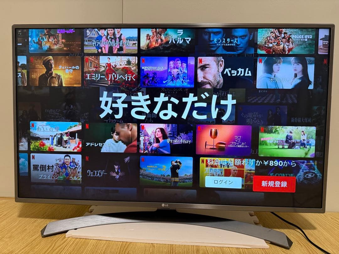 美品LG 43UJ6500 43 インチ　2017年製　⭕️ 4Kネット動画テレビ