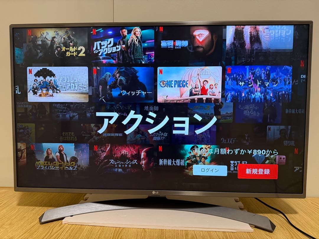 美品LG 43UJ6500 43 インチ　2017年製　⭕️ 4Kネット動画テレビ