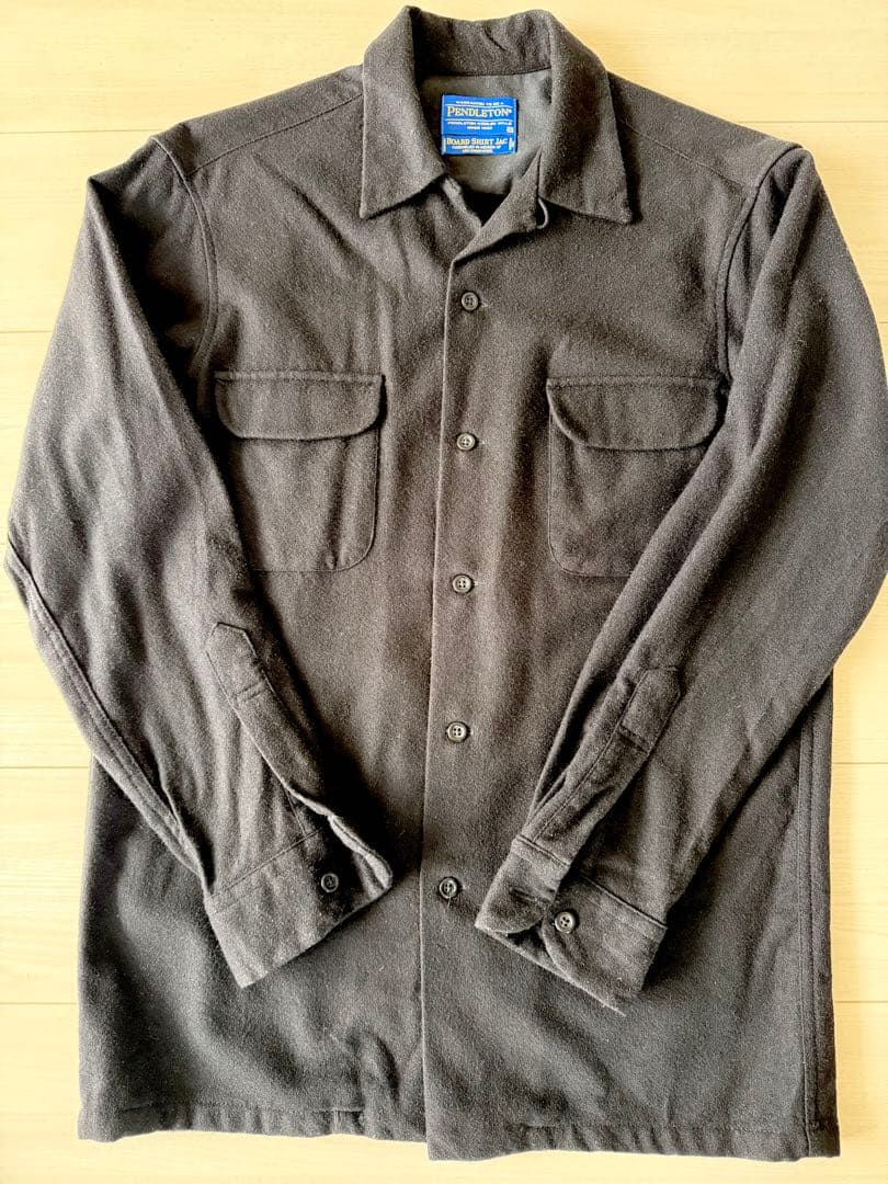 ぱ*た様 重*テ様 Peldelton ペンドルトン　ボードシャツ　黒　無地　U