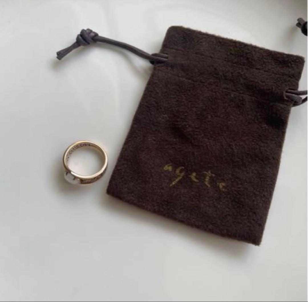 アガット　ヒスイリング　リング　翡翠　5K