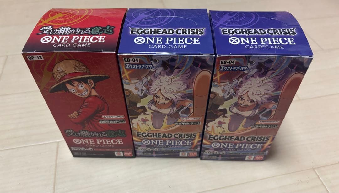ワンピースカード　受け継がれる意志egghead crisis 未開封テープあり
