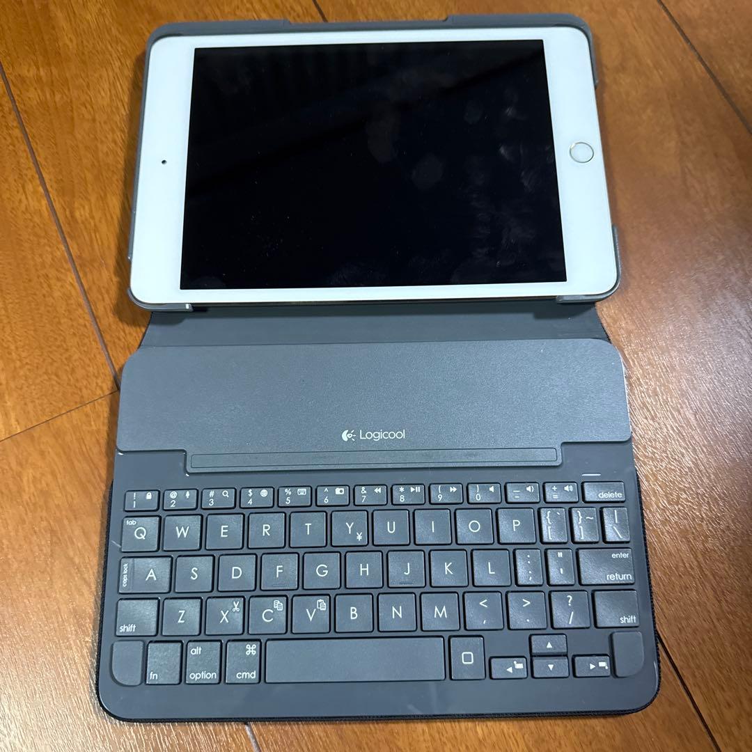 美品Bluetoothキーボード付きiPadミニ4 本体Ａ1538 128GB