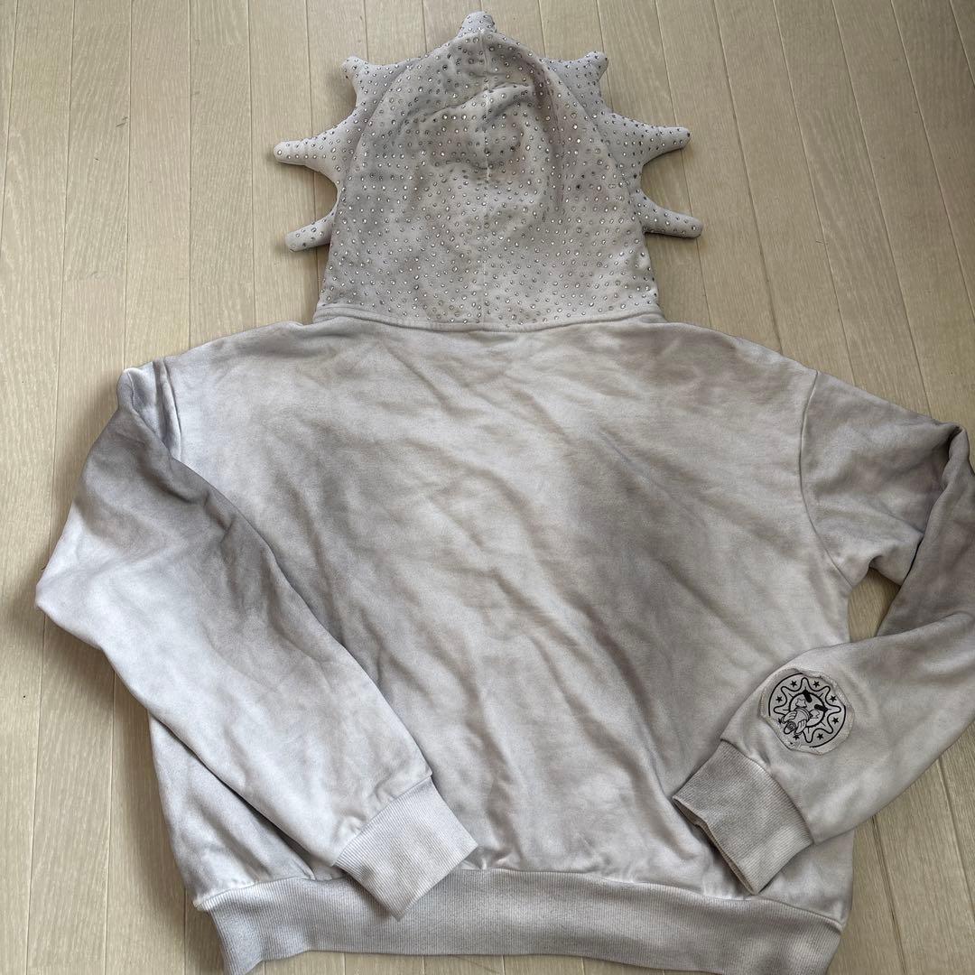 Glo Gangラインストーンフーディーパーカー