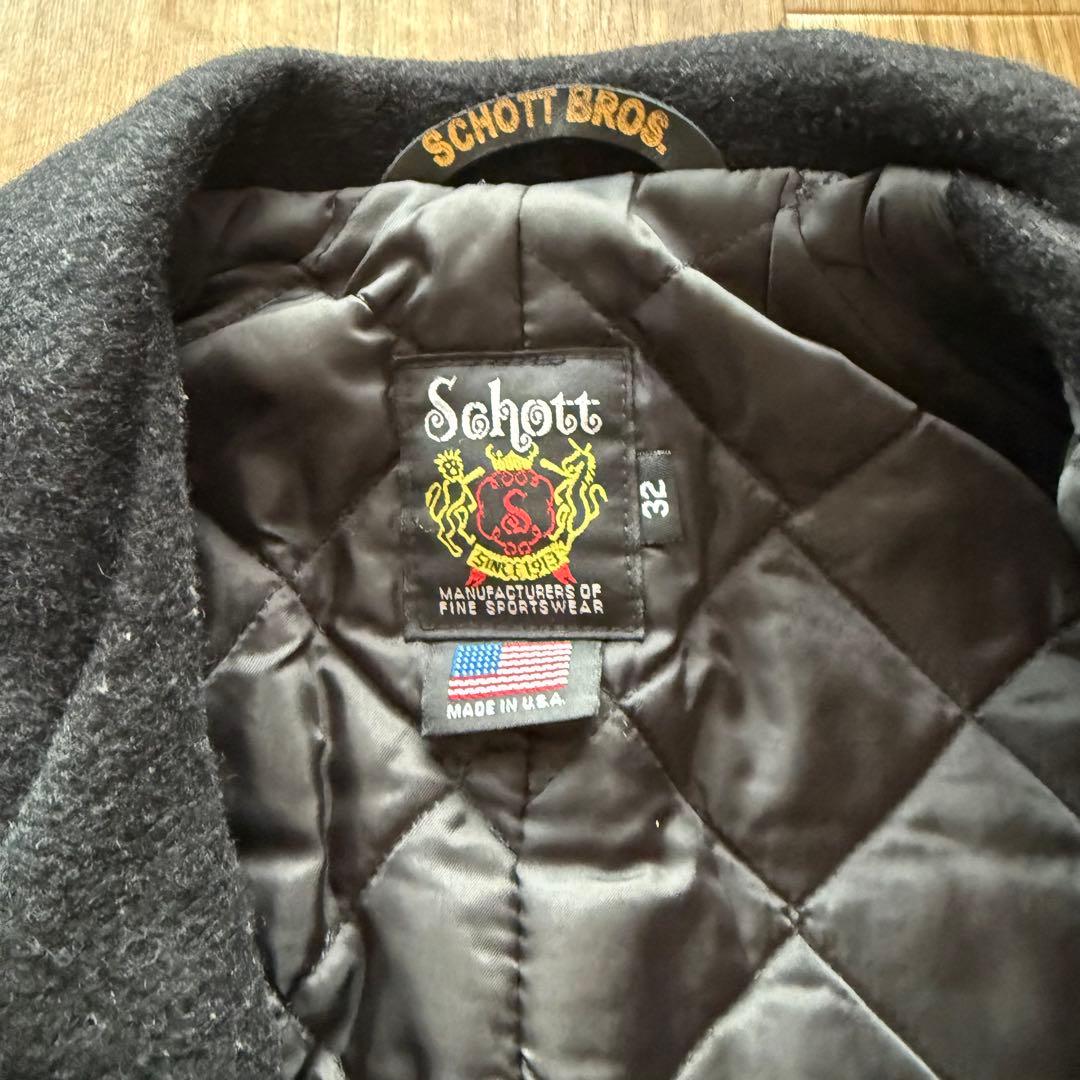 【美品】Schott ショット　シングル　シルバースター　アメリカ製