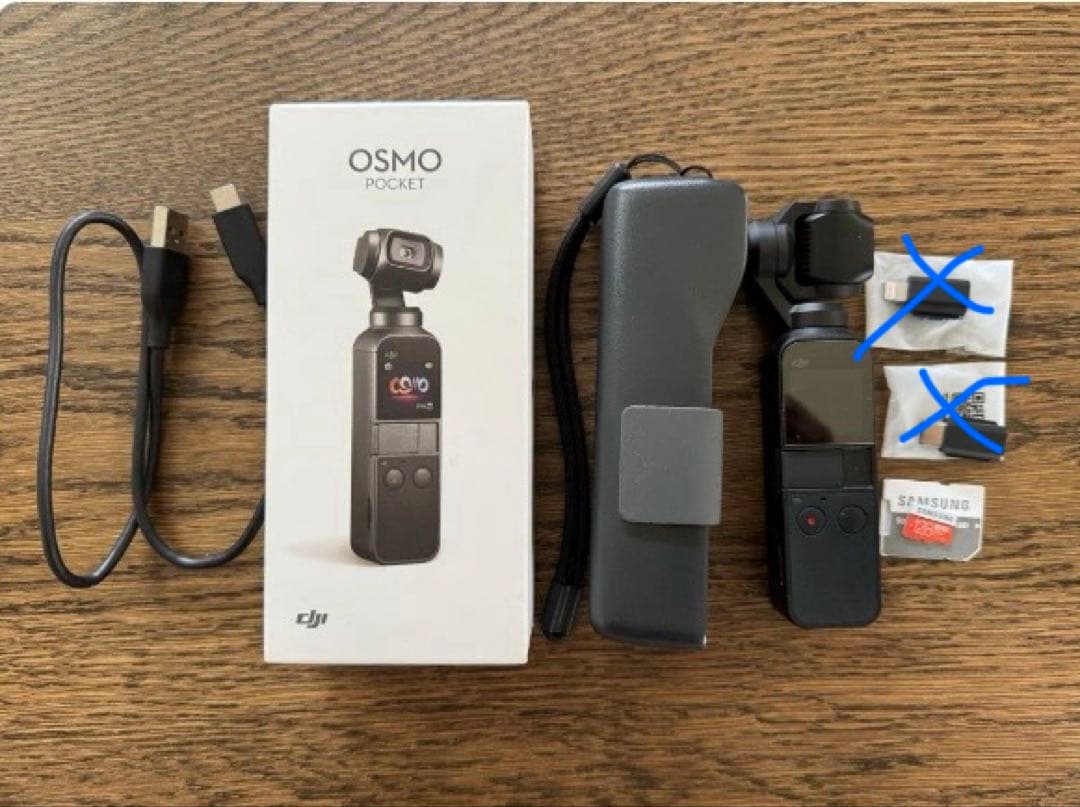 OSMO POCKET (3軸ジンバル, 4Kカメラ)& 延長ロッド 他OP有り