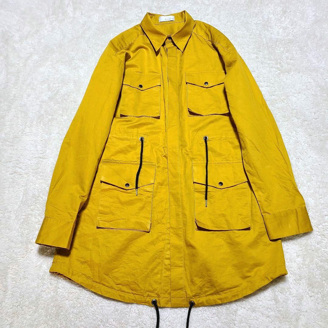 【美品】近年モデル　ハザマ　経年真価のシャツ　ライトアウター　オーバーサイズ　M