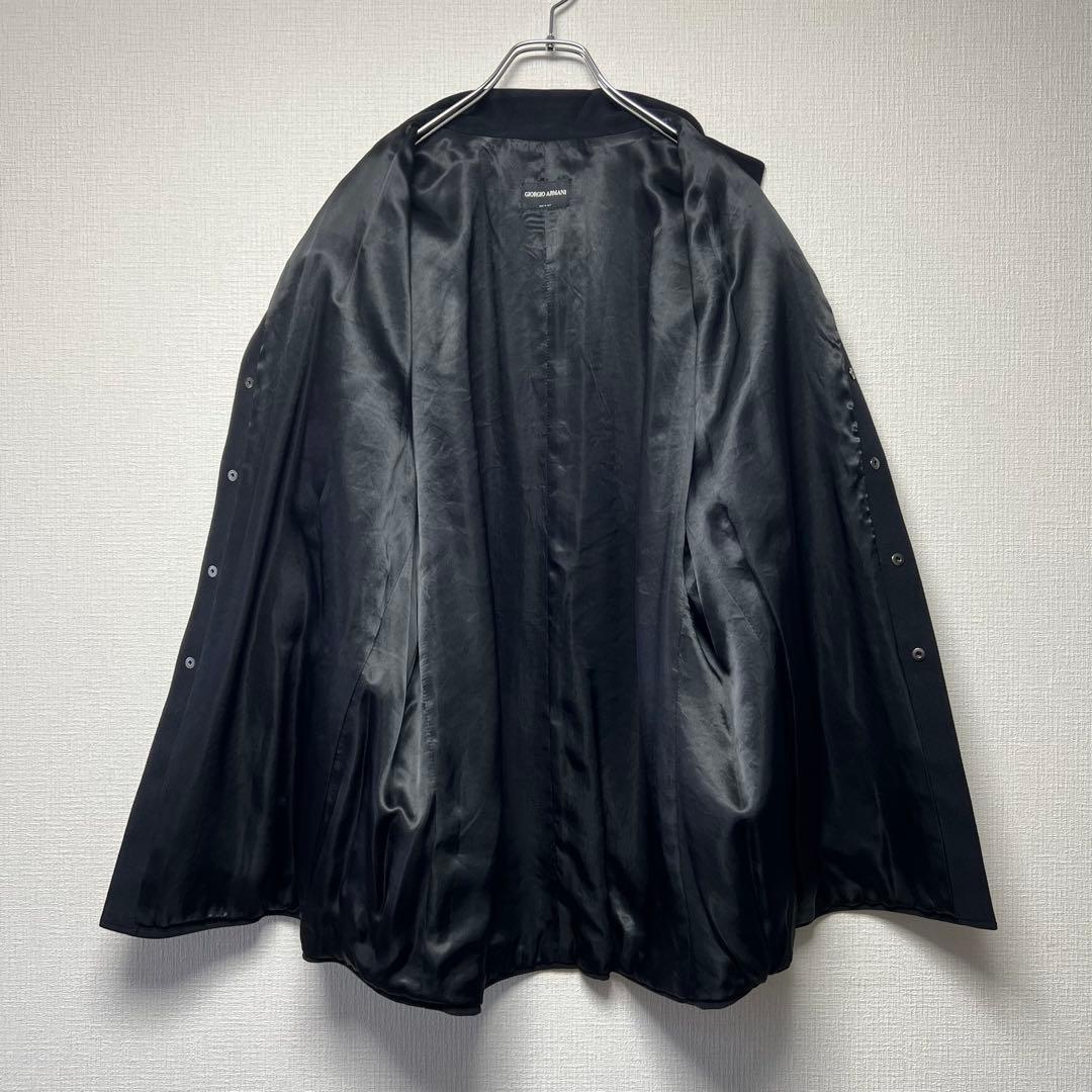 激渋✨ ジョルジオアルマーニ スタンドカラージャケット ブルゾン レーヨン 48