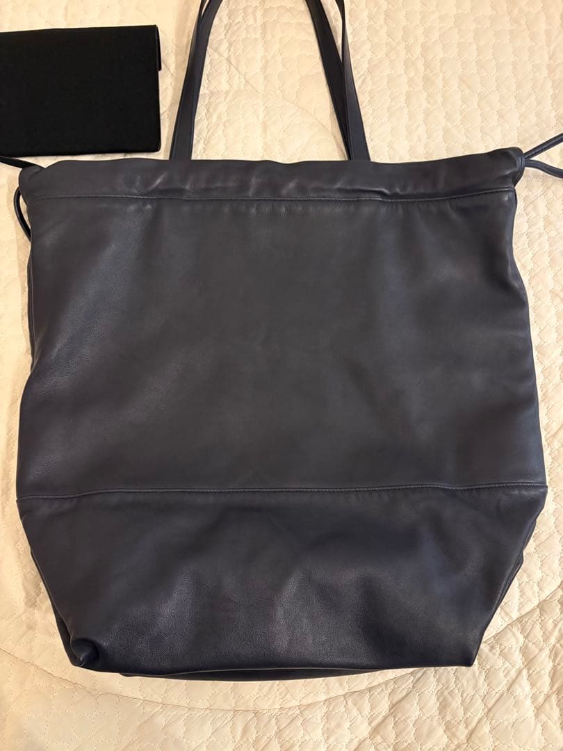 【極美品】サンローラン　ネイビー　レザートートバッグ　SAINT LAURENT