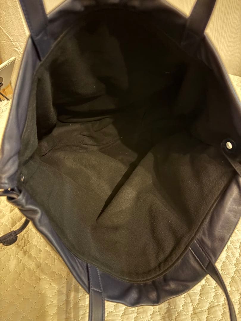 【極美品】サンローラン　ネイビー　レザートートバッグ　SAINT LAURENT