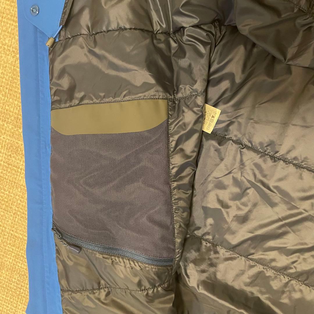 美品 24AW モンベル パウダーステップパーカ ブルー S スノースポーツ