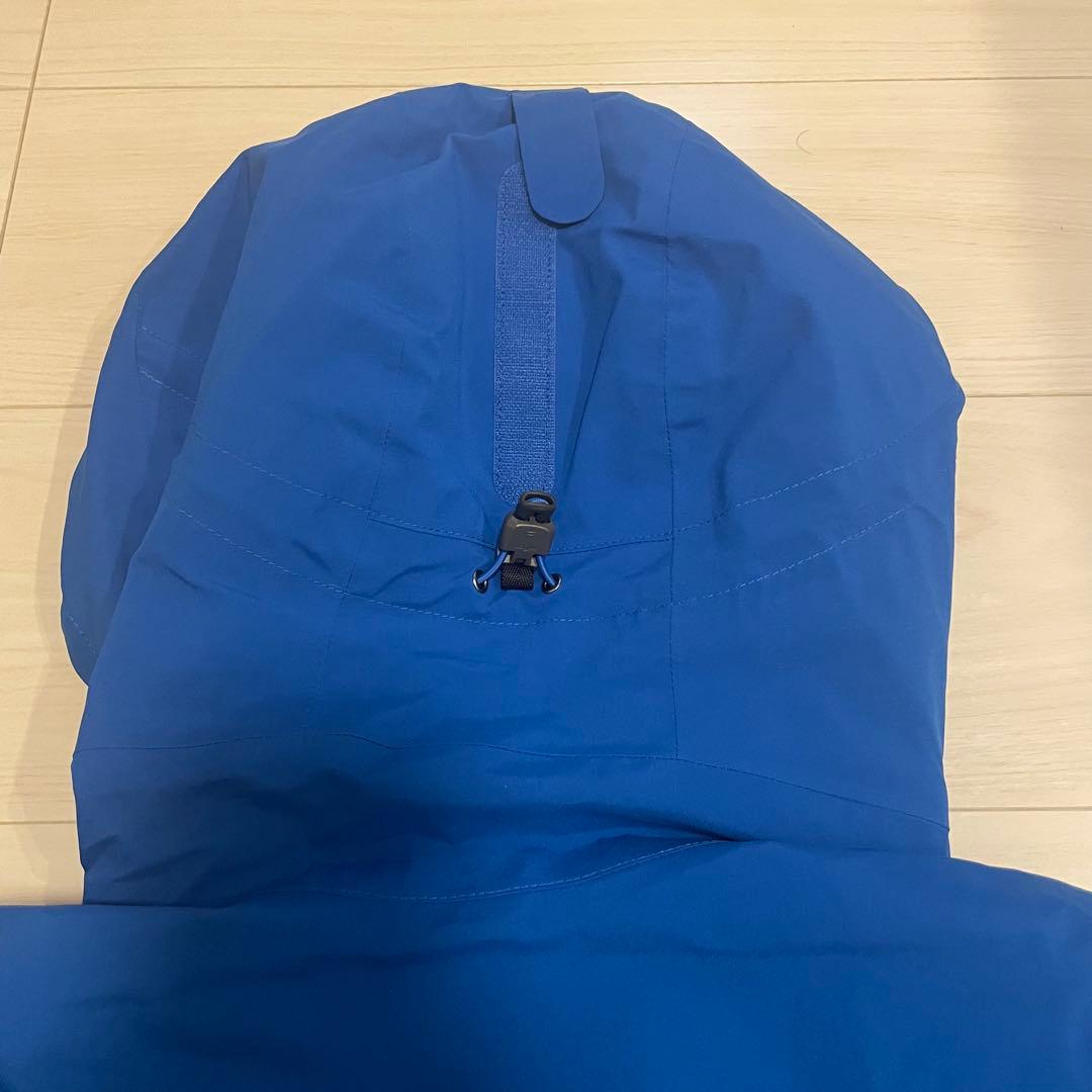 美品 24AW モンベル パウダーステップパーカ ブルー S スノースポーツ