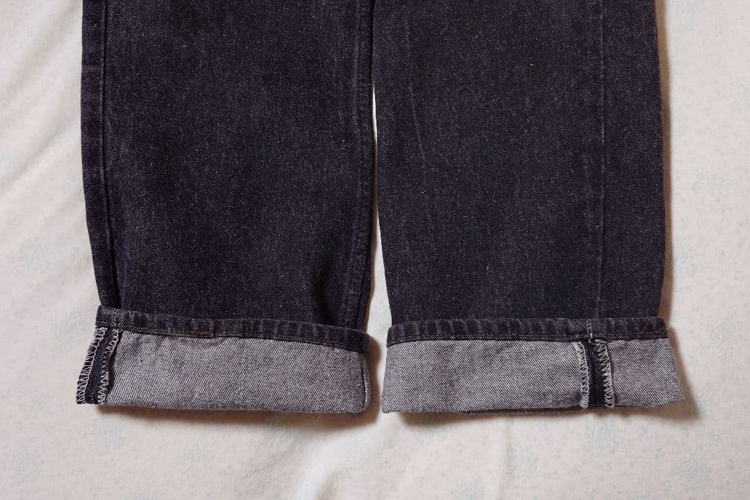 W38L30　極美品　USA製　リーバイス　 501 0658 先染め　ブラック