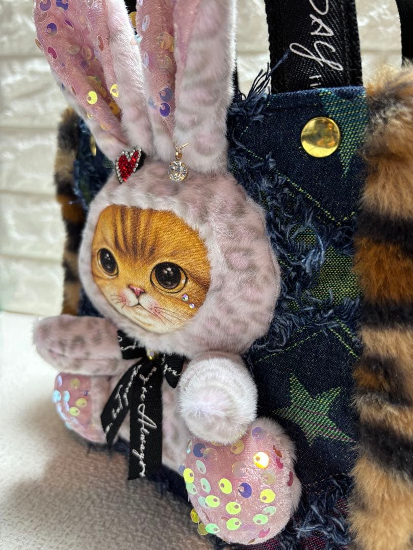 あ*き様 コヤンイサムチョン　ハンドメイド　ミニファートートバッグ　ヒョウ柄ファ