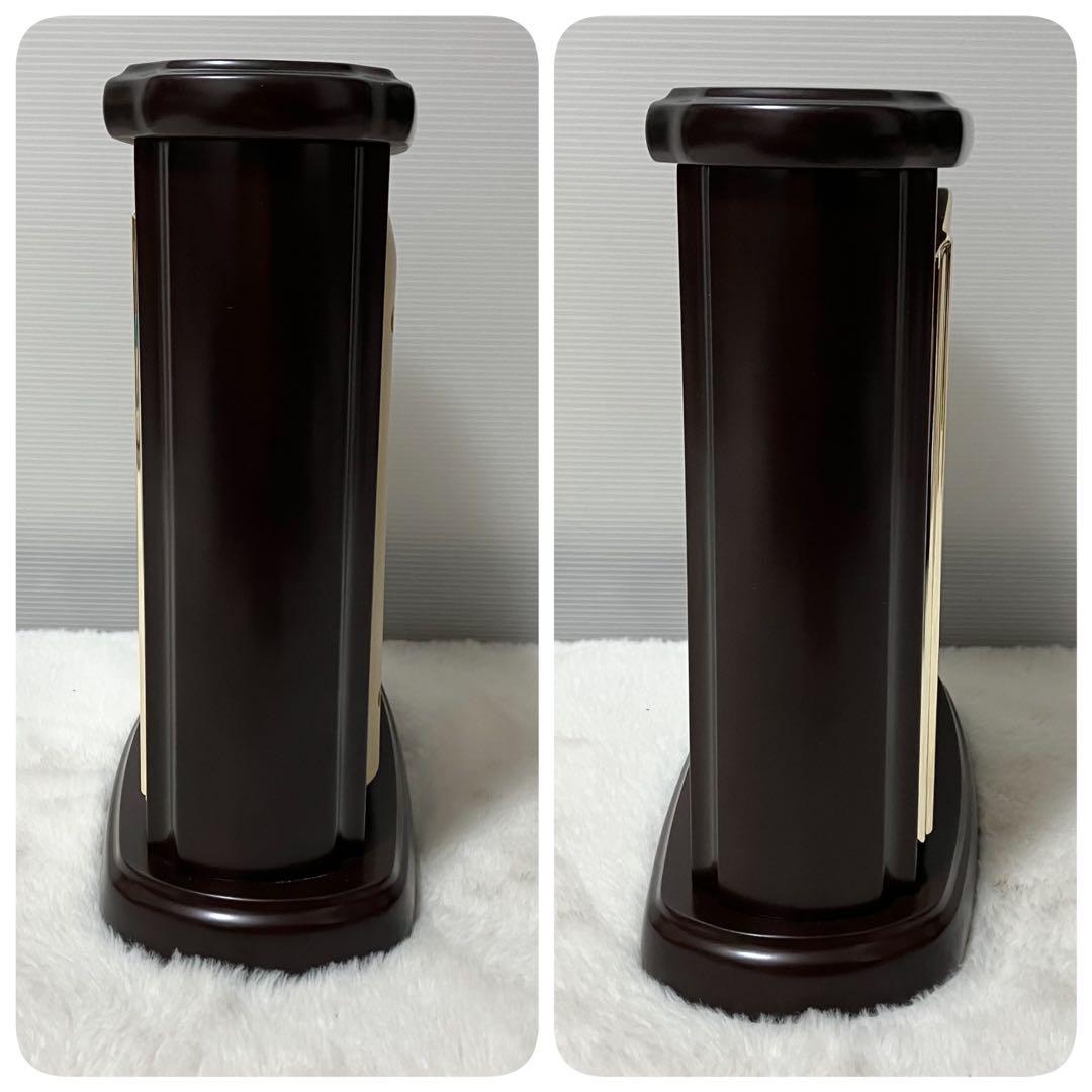 未使用級 SEIKO セイコー エンブレム 電波置き時計 HW582B アナログ