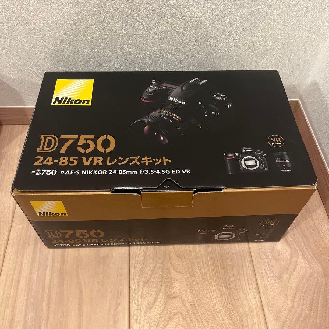 【箱付】Nikon D750 24-85 VR レンズキット ショット数6333