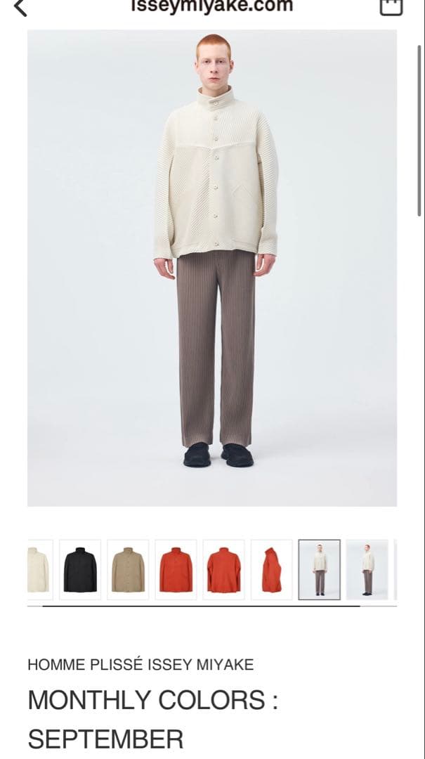HOMME PLISSE　オムプリッセ　イッセイミヤケ　マンスリー　ブルゾン
