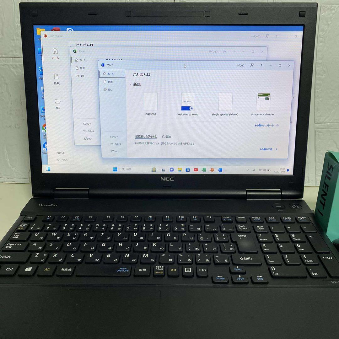 Windows11 オフィス2024年　SSD メモリ8GB NECノートPC