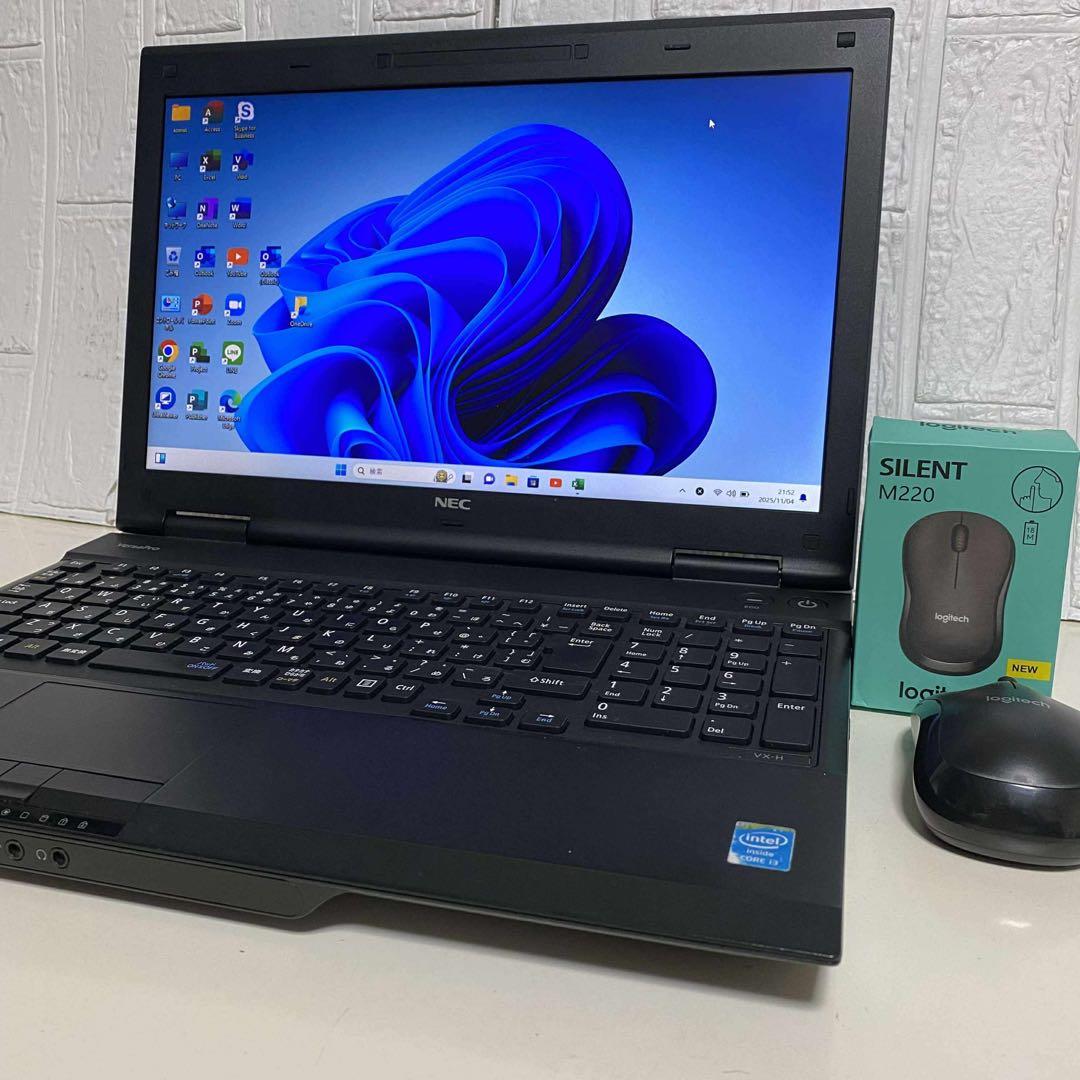 Windows11 オフィス2024年　SSD メモリ8GB NECノートPC