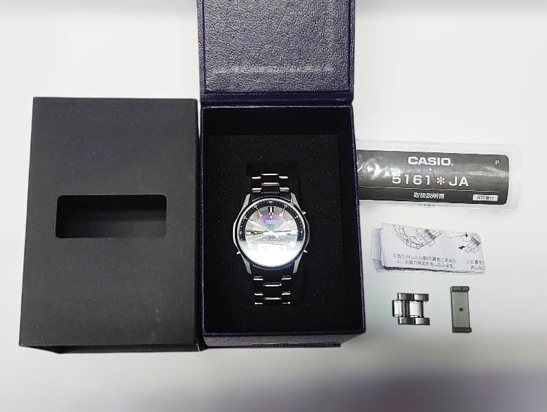 美品 CASIO LINEAGE 電波ソーラー LCW-M100DE-1AJF