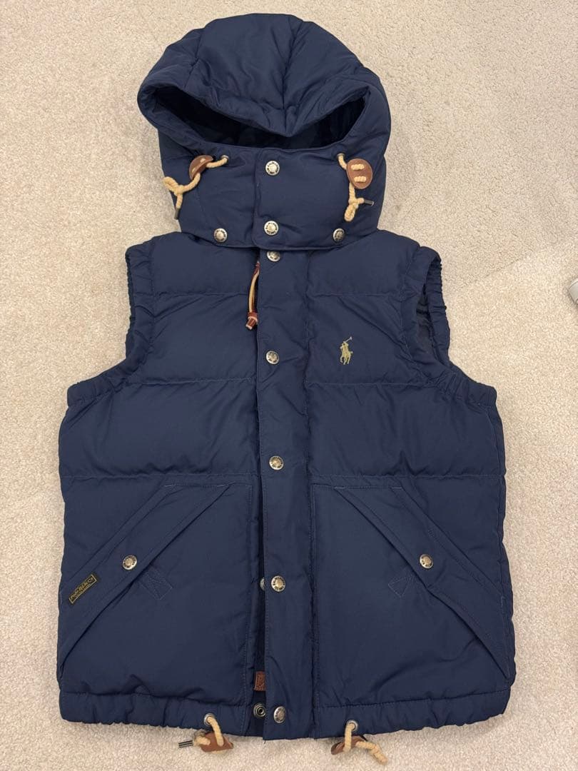 【格安】Polo Ralph Lauren ネイビー ダウンベスト XS