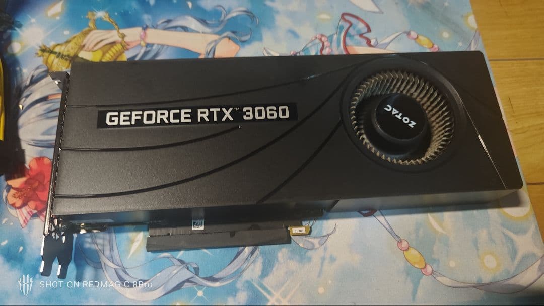 ジャンク zotac GeForce RTX3060グラフィックボード　通電OK