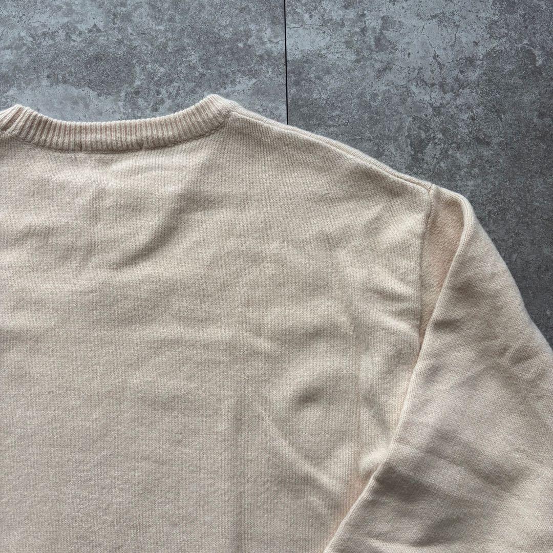 【美品】Ami Paris アミパリス ニット セーター ハートロゴ　アイボリー