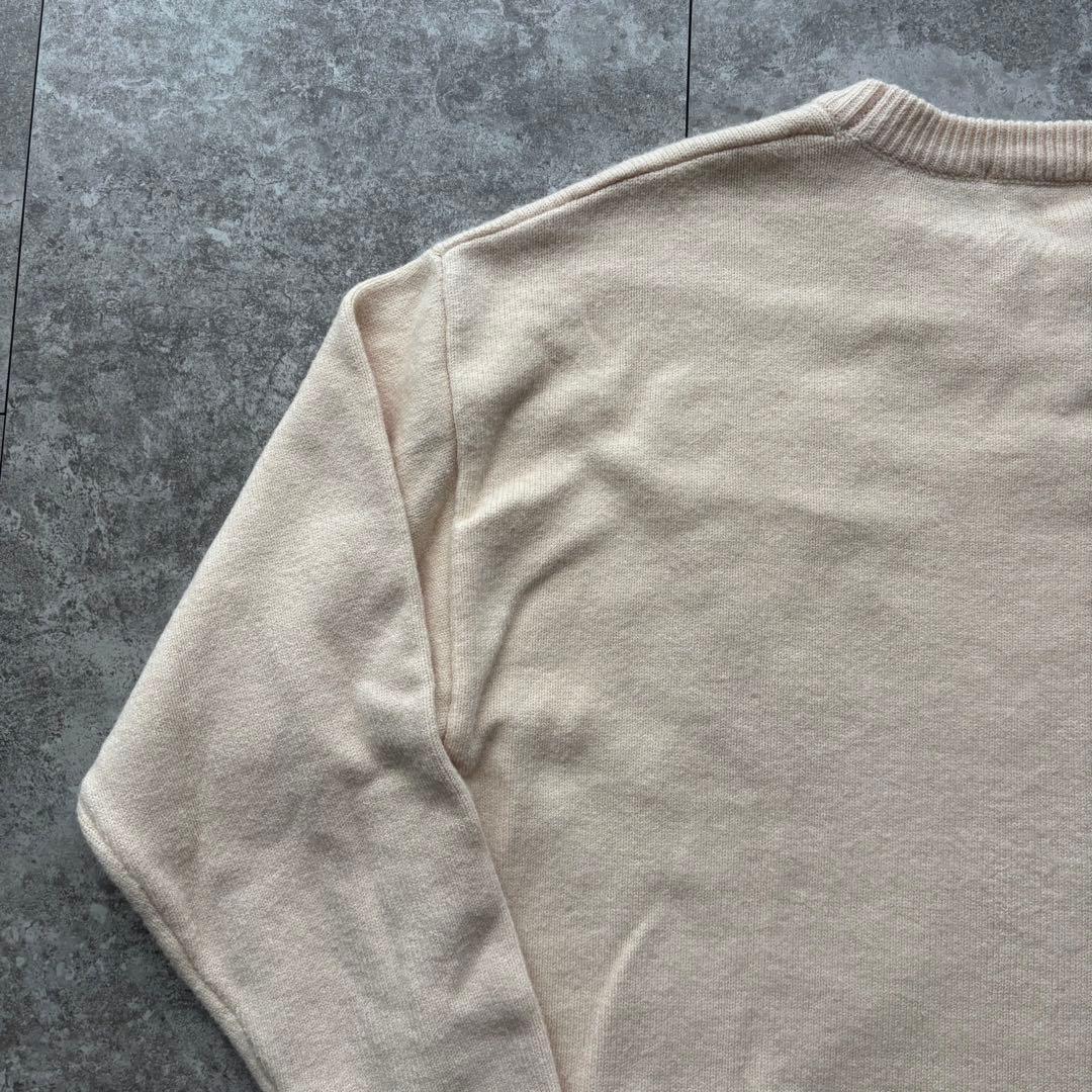 【美品】Ami Paris アミパリス ニット セーター ハートロゴ　アイボリー