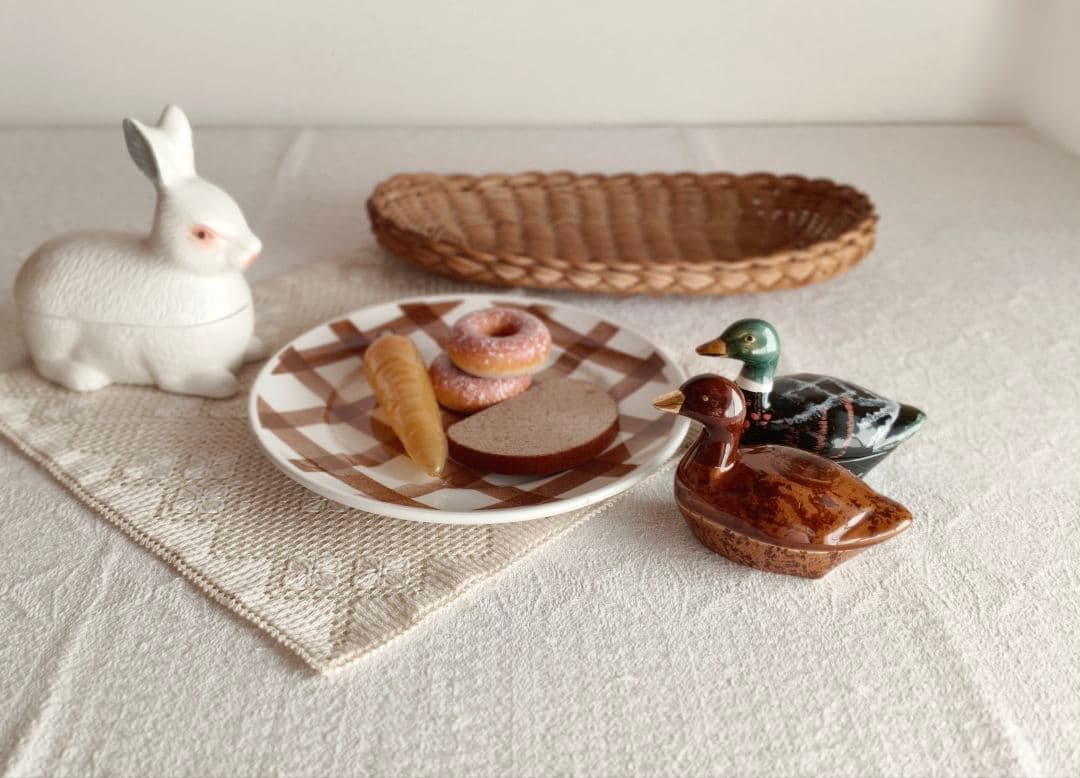 【まーちゃんさま】vintage pot ❀ みどりの鳥 miniテリーヌポット