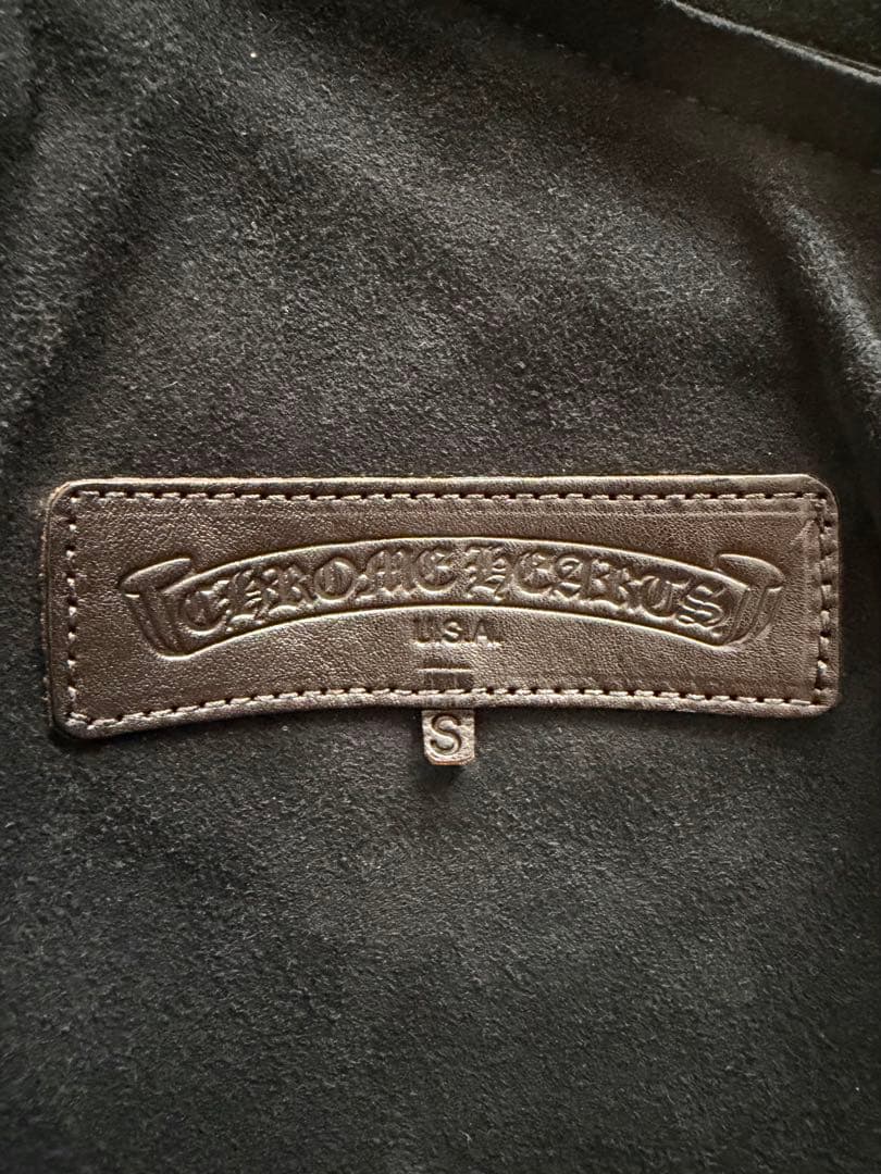 CHROME HEARTS クロムハーツ　ウェスタンレザーシャツ　ブラック