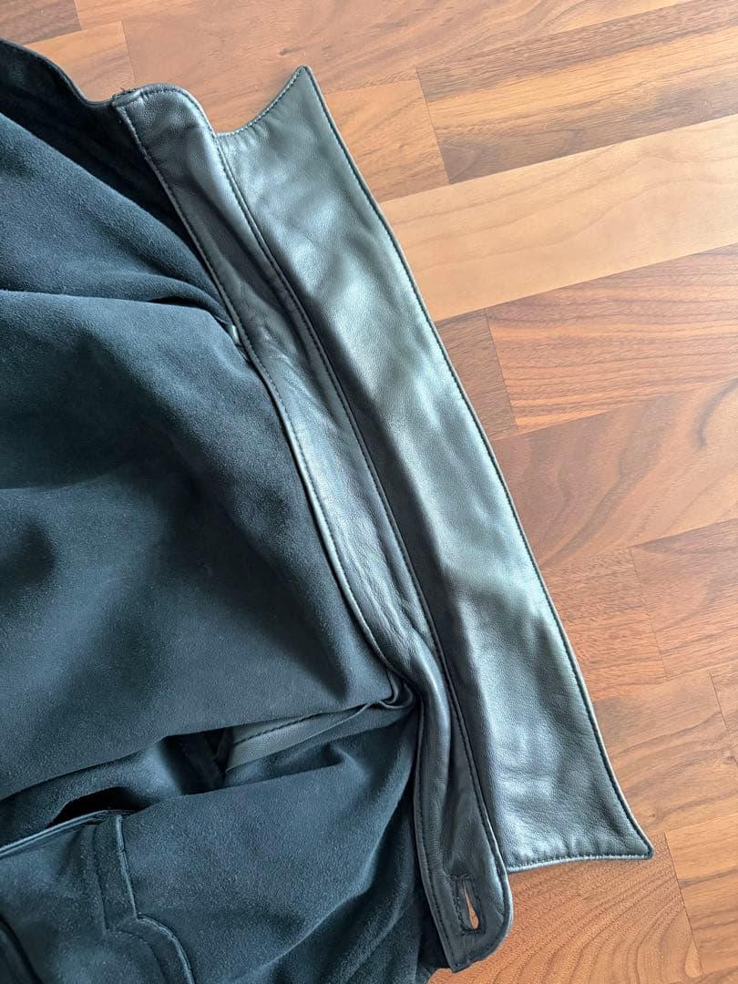 CHROME HEARTS クロムハーツ　ウェスタンレザーシャツ　ブラック