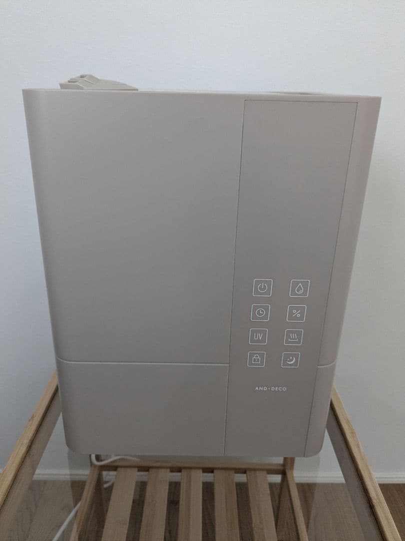 るみ　モダンデコ　加湿器（ハイブリッド：超音波＋ヒーター）　グレージュ