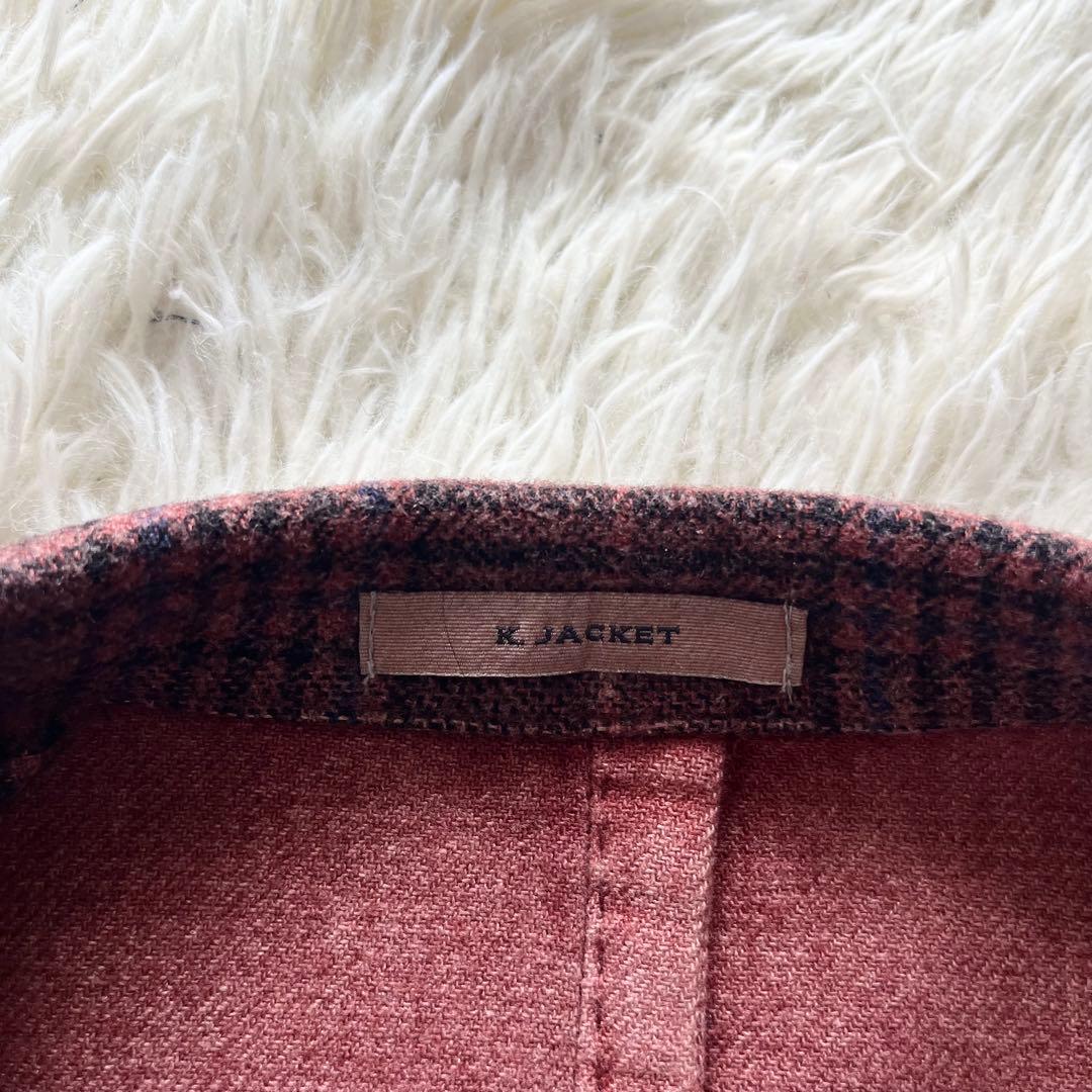 <美品>BOGLIOLI K.JACKETボルドー シルクウール ジャケット54