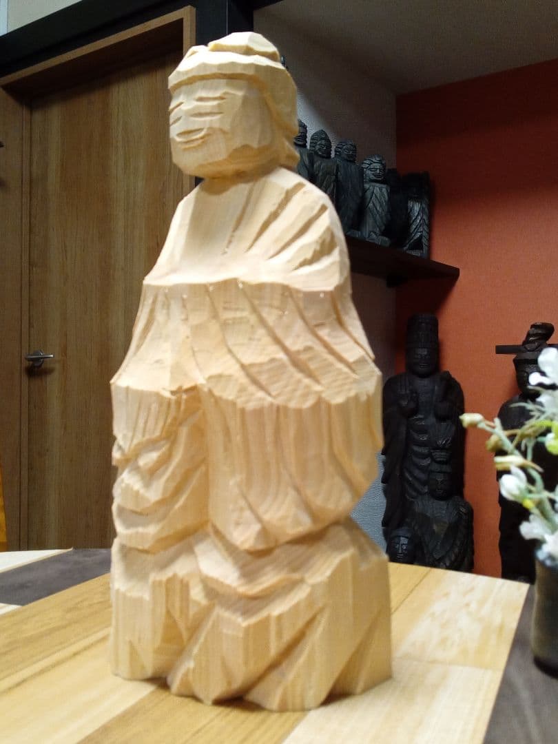 しんちゃん、注文の文殊菩薩、円空仏模刻