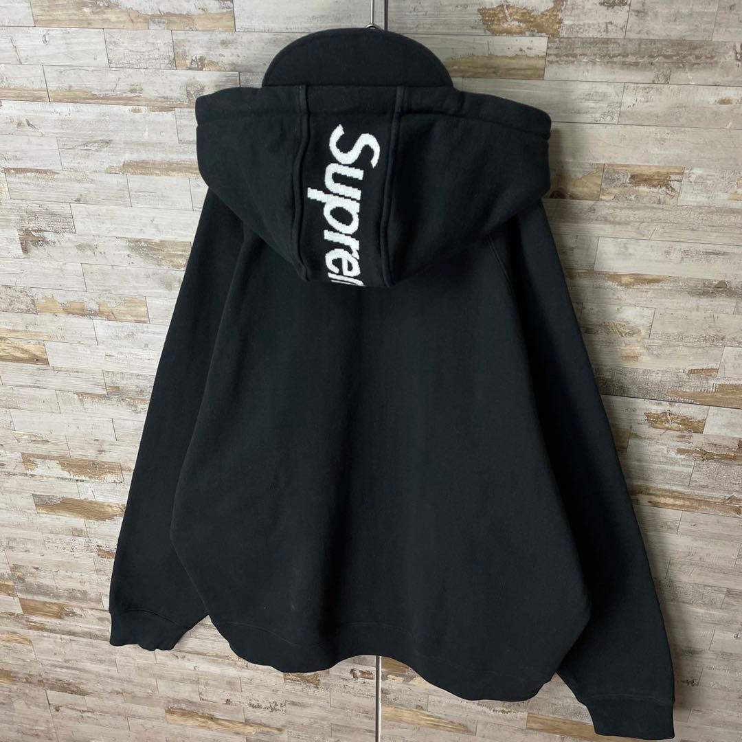 3216U 【人気モデル】シュプリーム☆スモールボックスロゴ フードロゴパーカー