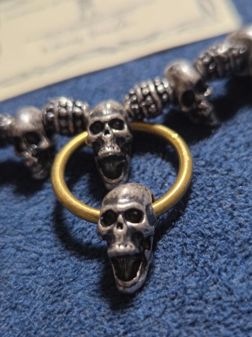 ネクロマンス NECROMANCE　ブラススカル　ネックレス　hide