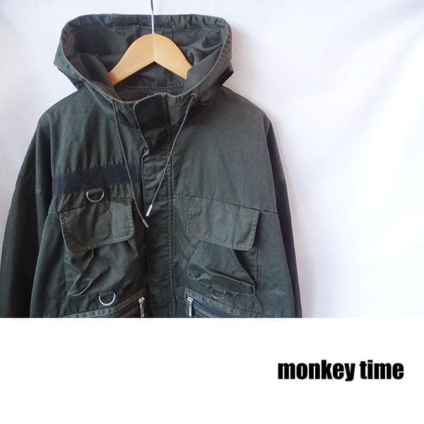 送料無料匿名発送★美品★モンキータイム★マルチポケットジャケット