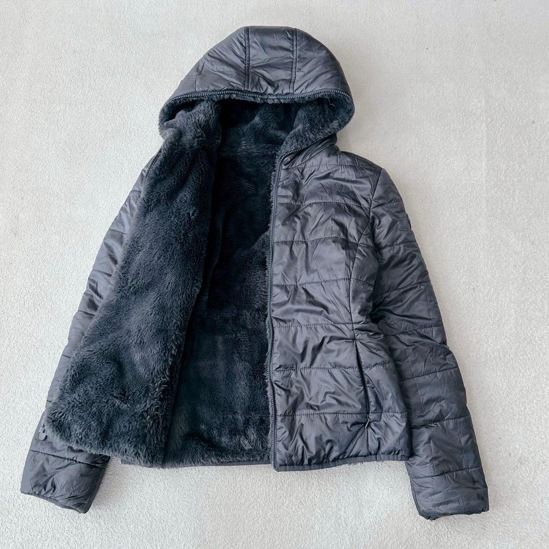 美品✨セーブザダック　リバーシブル　コート　軽量　洗える◎ ネイビー　XL相当