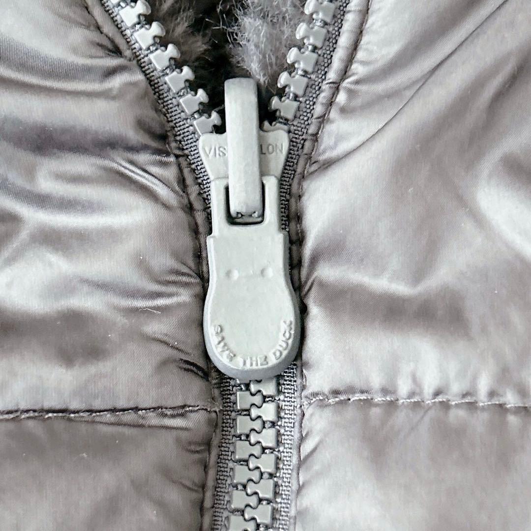 美品✨セーブザダック　リバーシブル　コート　軽量　洗える◎ ネイビー　XL相当
