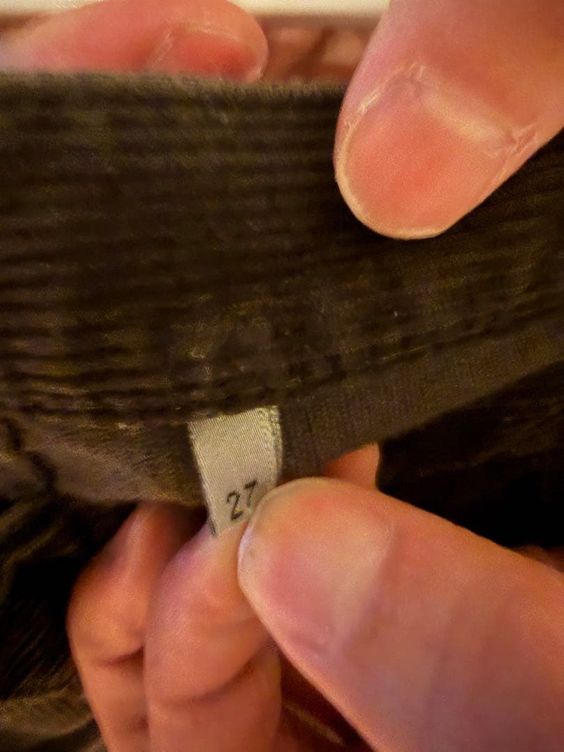 Dior Homme コーデュロイパンツ　ブラウン　W27