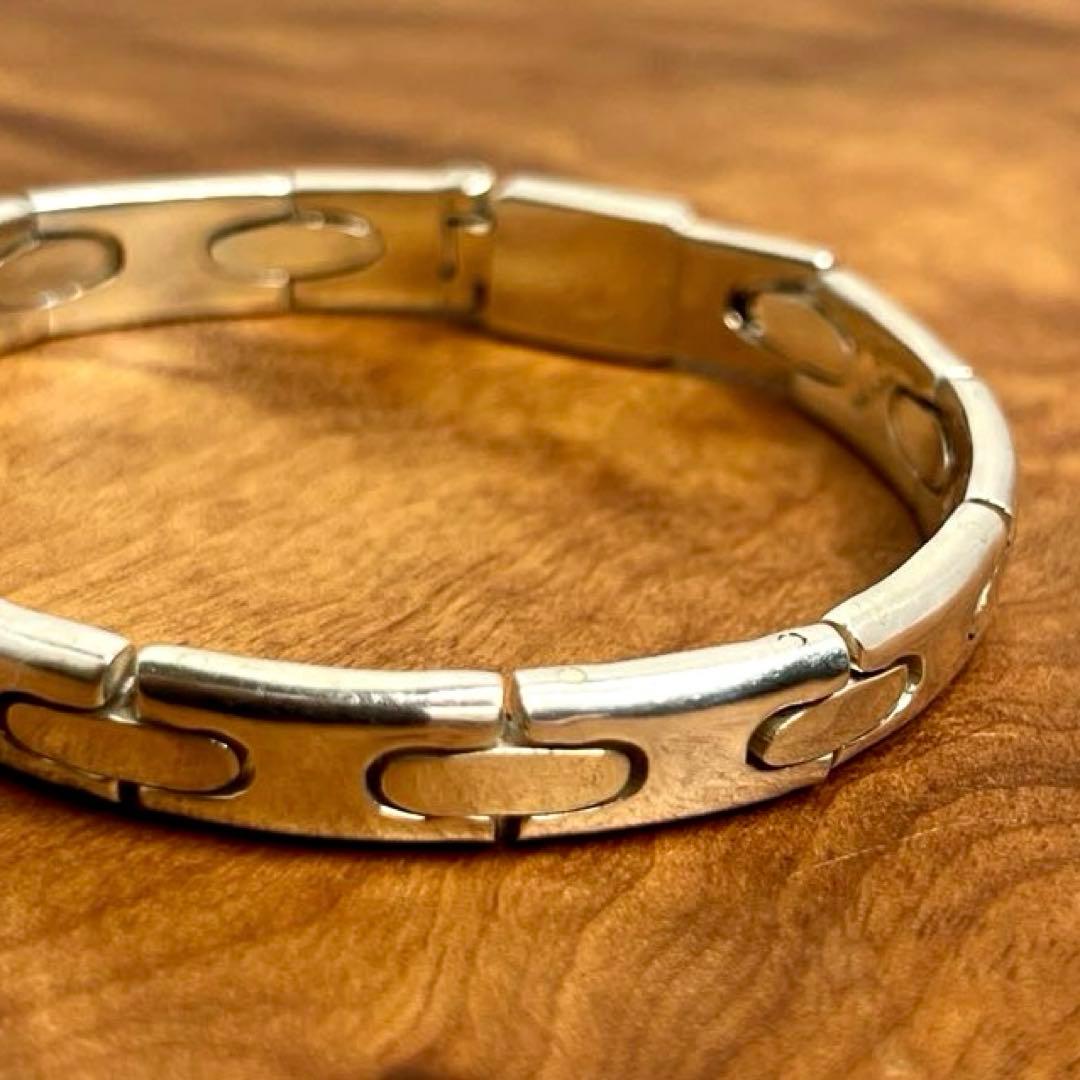 メキシコ ヴィンテージ シルバー モダンヘビー ブレスレット MEXICO925