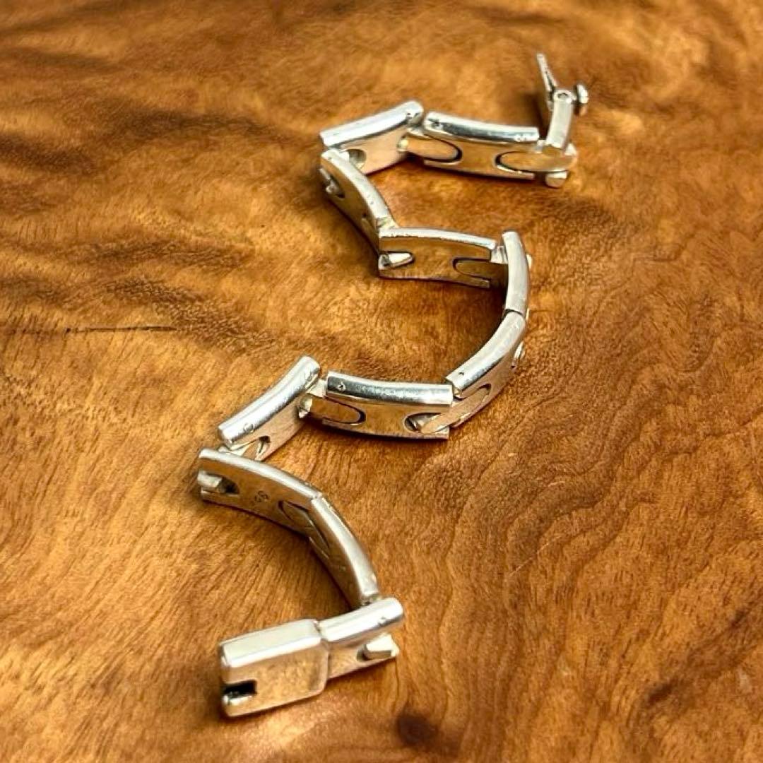 メキシコ ヴィンテージ シルバー モダンヘビー ブレスレット MEXICO925