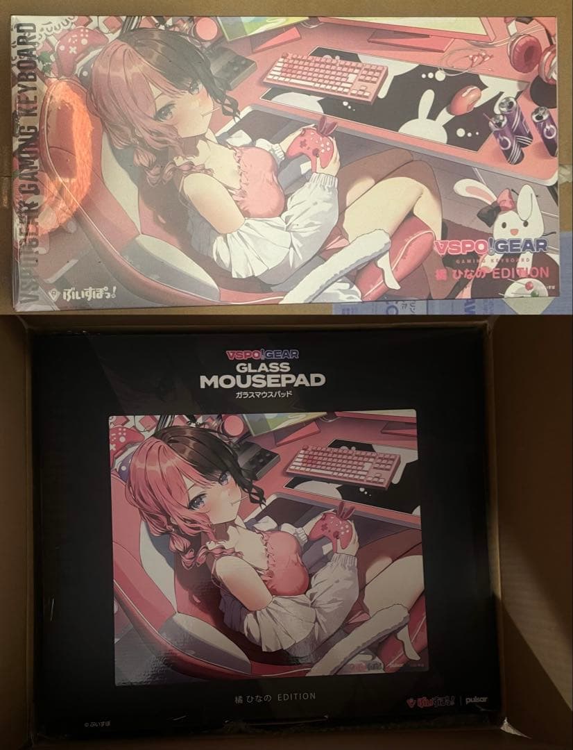 VSPO! GEAR ガラスマウス ゲーミングキーボード  橘ひなの