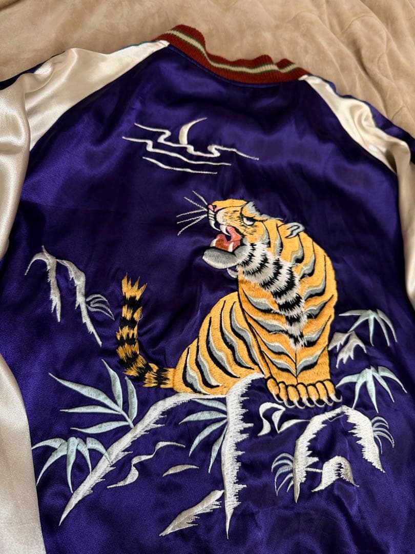２面用 テーラー東洋 虎龍龍 日本限定 スカジャン vintage サテン