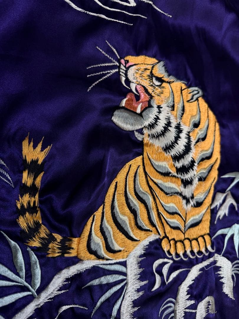 ２面用 テーラー東洋 虎龍龍 日本限定 スカジャン vintage サテン