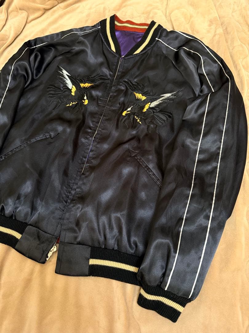 ２面用 テーラー東洋 虎龍龍 日本限定 スカジャン vintage サテン